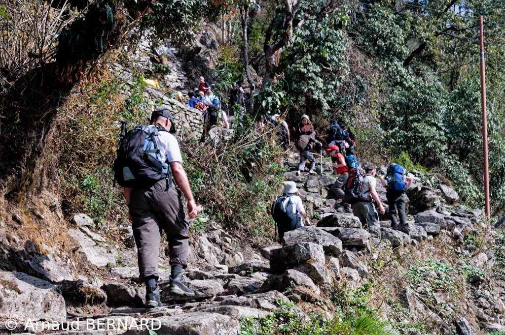En montée vers le village de Ghorepani