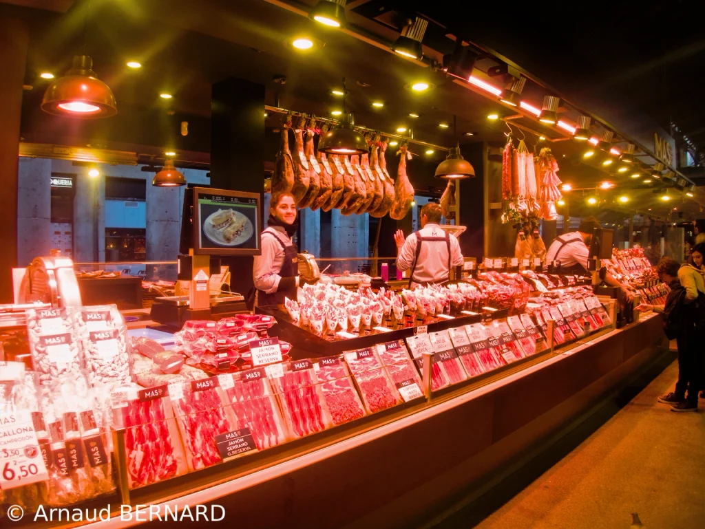 A l'intérieur d'un marché
