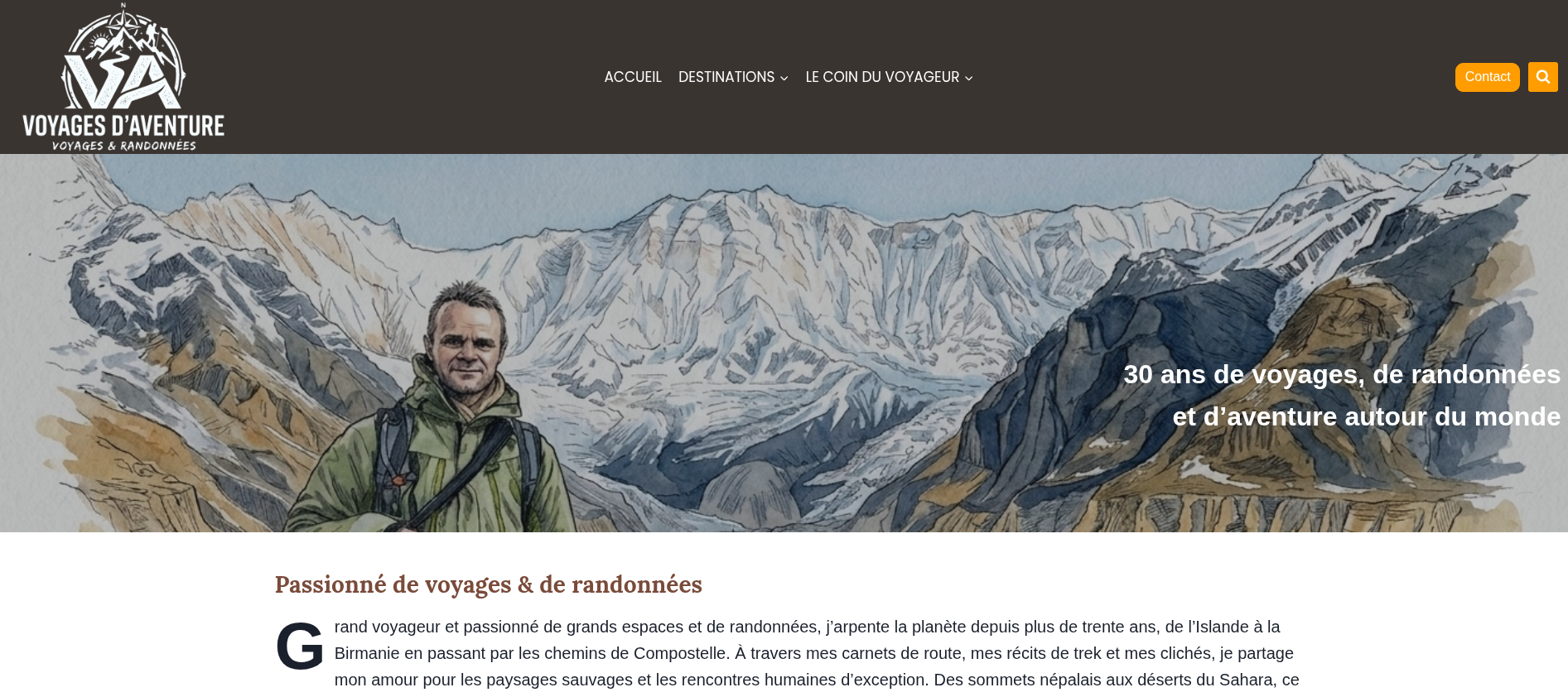 Refonte du site www.voyagesdaventure.fr